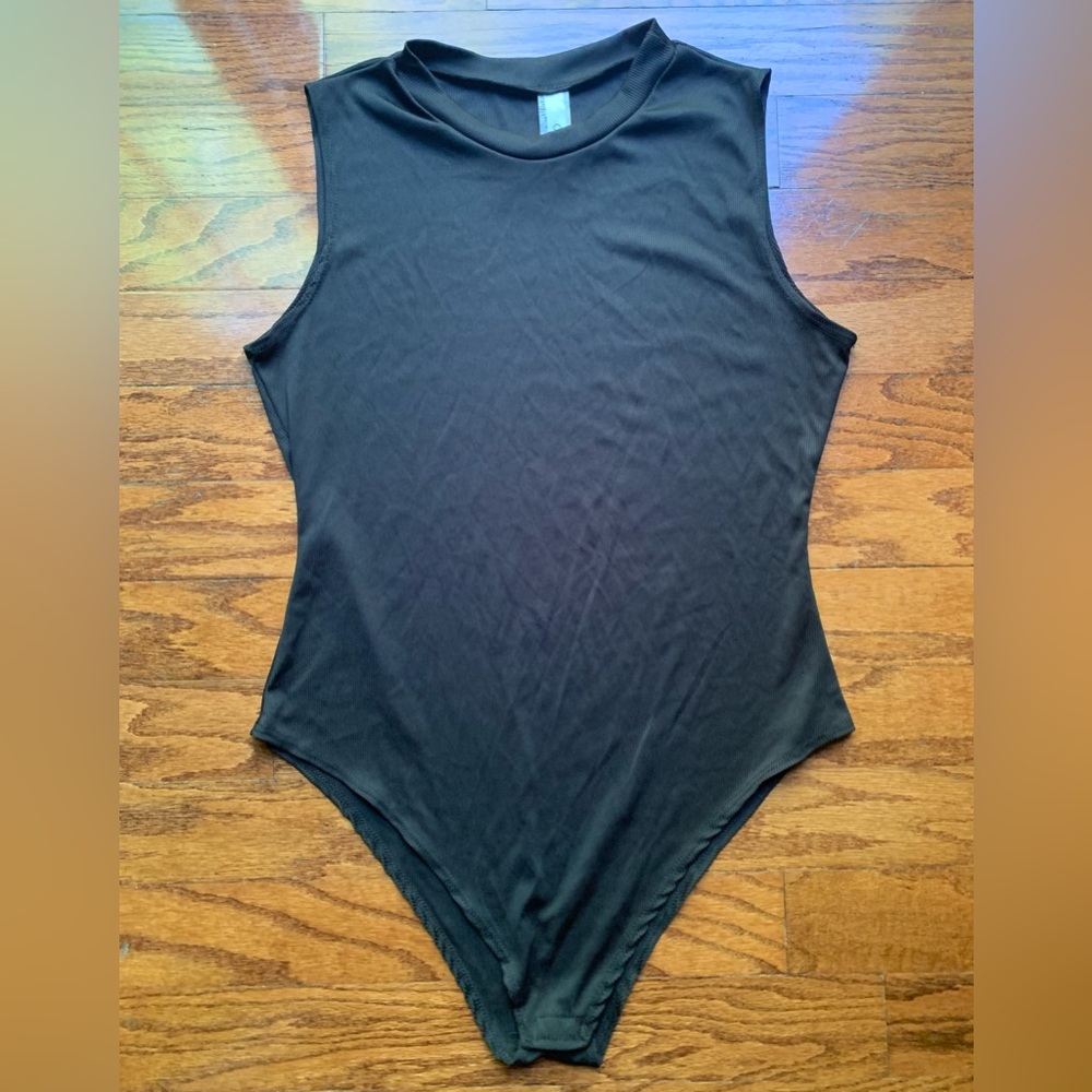 Cacia USA Black Sleeveless Bodysuit Size 3X